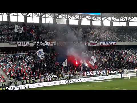 Peluza Sud la Steaua - Hermannstadt (Sibiu) 1-4 / Galeria Stelei filmata de la T2 / Steaua Ultras