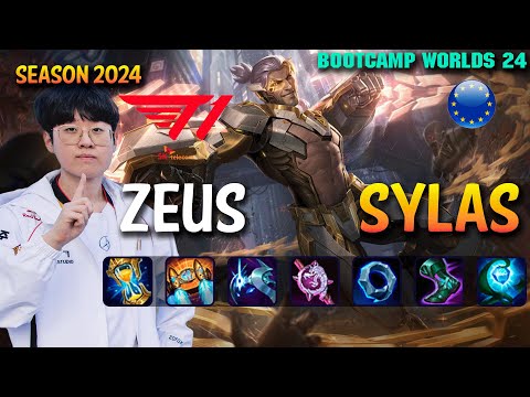 T1 Zeus SYLAS vs CAMILLE Top - Patch 14.21 EUW Ranked WORLDS 2024 Bootcamp | lolrec