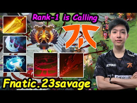 Fnatic 23savage - [Bloodseeker] Road to Top1 MMR GOD Carry Insane Hunting Dota 2 pro gameplay