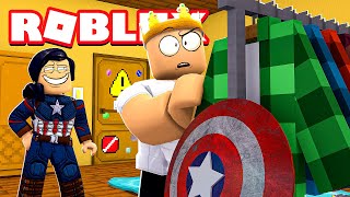 She STOLE my SUPER HERO SUIT in ROBLOX