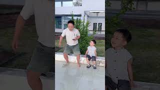 爸爸这次懵圈了吧#爸爸带娃#家有萌宝