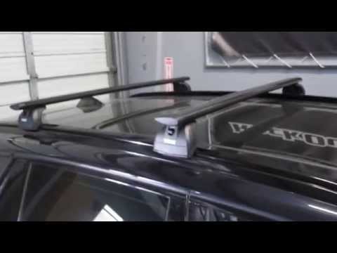 2013 BMW X5 with Thule 460R BLACK AeroBlade Roof Rack by Rack Attack