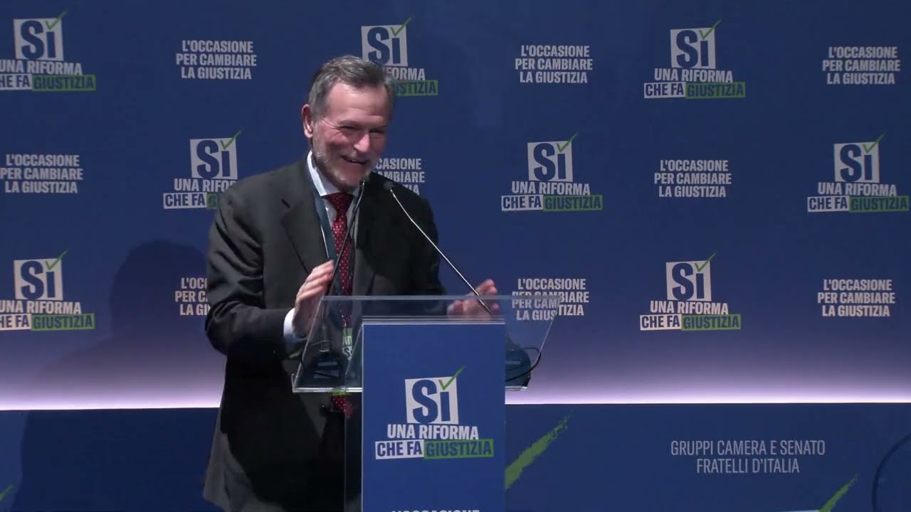 BALBONI INTERVIENE ALL'EVENTO DI FRATELLI D'ITALIA "UNA RIFORMA CHE FA GIUSTIZIA"