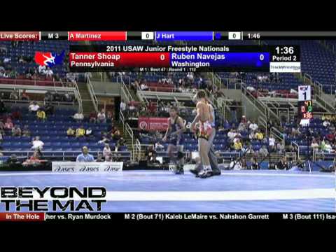 Junior Freestyle 112 - Ruben Navejas (WA) vs. Tanner Shoap (PA)
