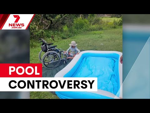 Council apologises after deflating disabled child's pool | 7NEWS
