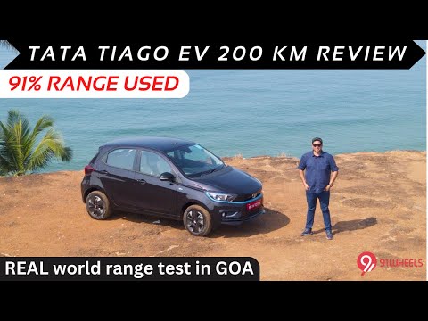 Tata Tiago EV Range Test || 200km Review With Mileage Run || 91Wheels