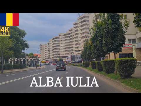 4K City Drive Alba Iulia Romania 4K
