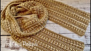 How to Crochet Wheat Stitch Scarf