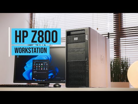 HP Z800 Workstation Xeon Six-Core X5670 2.9 GHz | 16 GB | 1 TB HDD | DVD | Quadro 4000 | WIN 10 | DP | Adaptador VGA