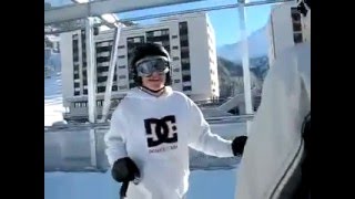 preview picture of video 'Acrobaties à ski sur les pistes de Thyon'