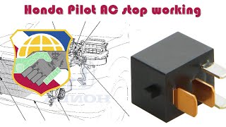 Honda Pilot AC stop working - How to troubleshoot HVAC compressor relay G8HL-H71 - Air condition