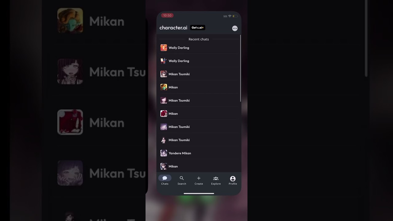 How to delete C.AI chats