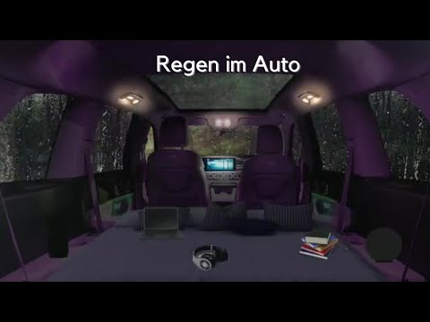 REGEN IM AUTO 😴 Regenprasseln auf dem Autodach | zum Einschlafen und entspannen