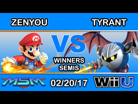 MSM 86 - eM | Zenyou (Mario) Vs. Tyrant (Meta Knight) Winners Semis - Smash Wii U