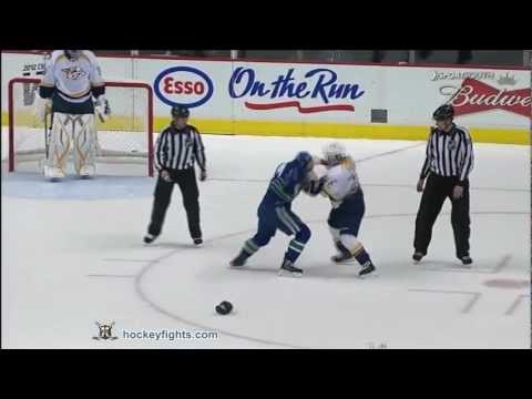 Jordin Tootoo vs Aaron Volpatti Oct 20, 2011