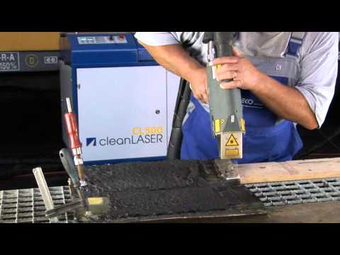 Bitumen Entfernen mit CL 500 Laser http://www.youtube.com/user/achermannindustrie