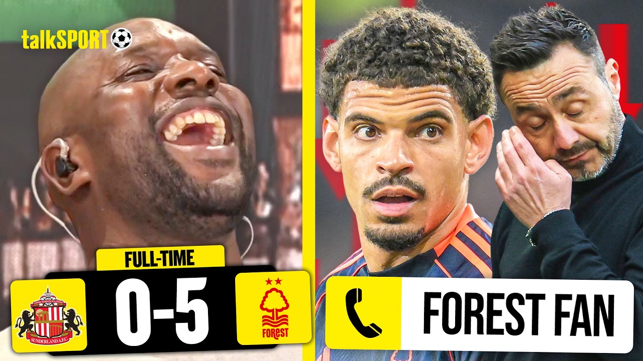 "TOTTENHAM ARE WORSE!" Jubilant Nottingham Forest Fan TAUNTS Spurs after 5-0 Win over Sunderland!