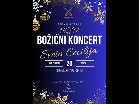 Božićni koncert HGD sv. Cecilija, Korčula 2025.