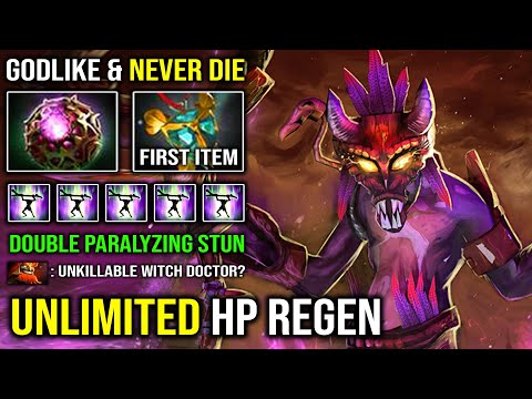 HARD SUPPORT TIPS Double Paralyzing Cask Witch Doctor | 1st Item Holy Locket Unlimited HP Regen DoA