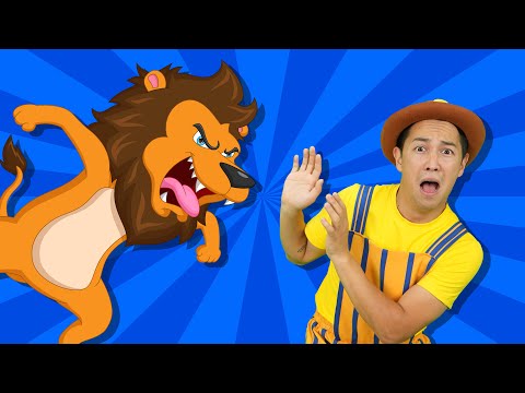 Scary Lion - Wild Animals Song | Nursery Rhymes | TigiBoo