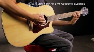 Video thumbnail for Gibson 2017 High Performance HP 415 W Acoustic-Electric Guitar by Musician's Friend