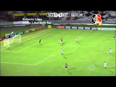 Santa Cruz 2x1 Botafogo/PB - Nar. Roberto Lima, Rádio Liberdade Sat - Copa do Brasil 2014