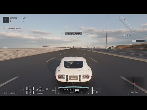 Thumbnail for Gran Turismo 7: Toyota 2000GT '67 Top Speed (stock) by Toyota 2000GT