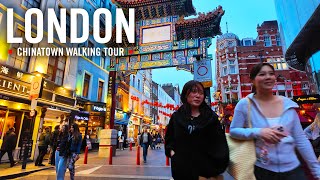 London Walking Tour 4K – Chinatown | Leicester Sq | Picadilly Circus