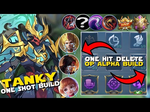 YOU MUST TRY THIS OP SECRET ALPHA BUILD TO MAKE YOUR ENEMIES CRY! | ALPHA BEST BUILD AND EMBLEM MLBB