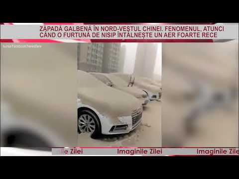 IMAGINILE ZILEI 04 Decembrie - Zăpada galbenă în China