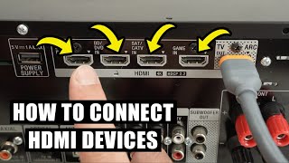 Sony AV-Receiver: So schließen Sie HDMI-Geräte an