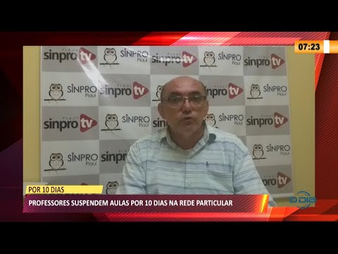 Professores da rede particular suspendem aulas por 10 dias devido a mortes por Covid-19 24 03 2021