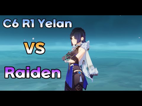 C6 R1 Yelan vs Raiden Boss