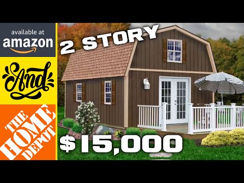 Prefab Tiny Home for $15K on Amazon & Home Depot | Two-Story Affordable Living