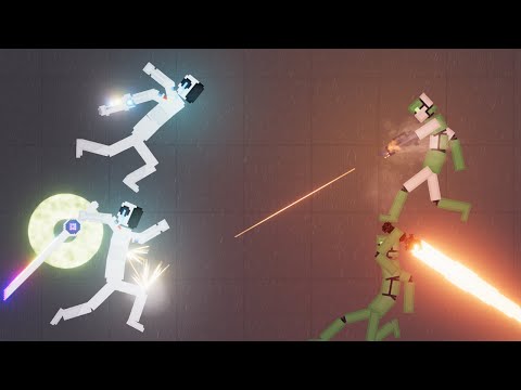 DUBSTEP MOD #8: Dubstep Robot vs Bio Droids - People Playground 1.21.3