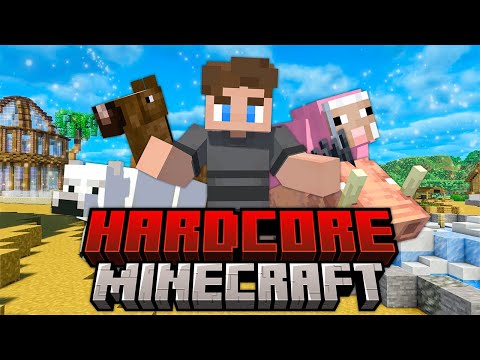 I Built a Zoo For Every FRIENDLY Animal in Hardcore Minecraft!