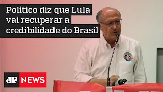 Geraldo Alckmin faz palestra no sindicato dos engenheiros; Monteiro comenta