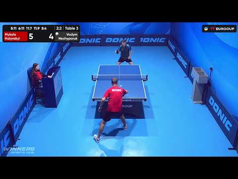 15:30 Mykola Halynskyi - Vadym Nechyporuk 15.09.2023 TT Euro.Cup Ukraine Star. TABLE 3