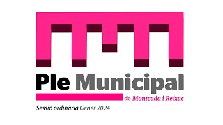 DIRECTE | Ple ordinari del mes de gener de 2024