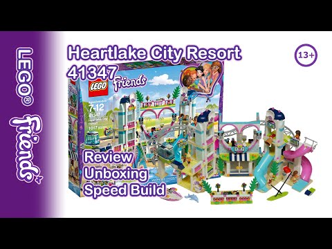 LEGO Friends 41347 Heartlake City Resort Review  | LEGO Toy Unboxing & Speed Build