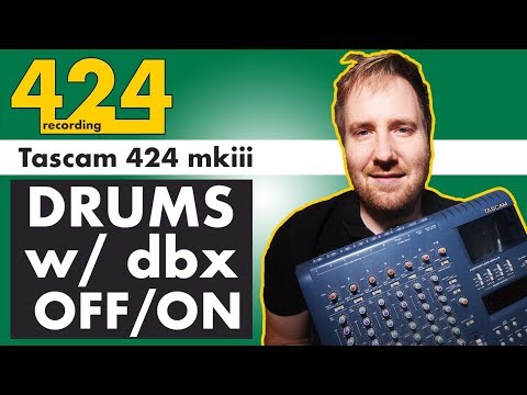 USING DBX ON A TASCAM MKIII as a Compressor for Drums | 424recording.com
