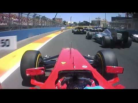 Masterclass Onboard Start Fernando Alonso - European Grand Prix 2012 Ferrari