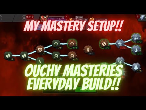 MY MASTERY SETUP!! I Use This Setup For All Act Content And Alliance Modes. "Ouchy Build"