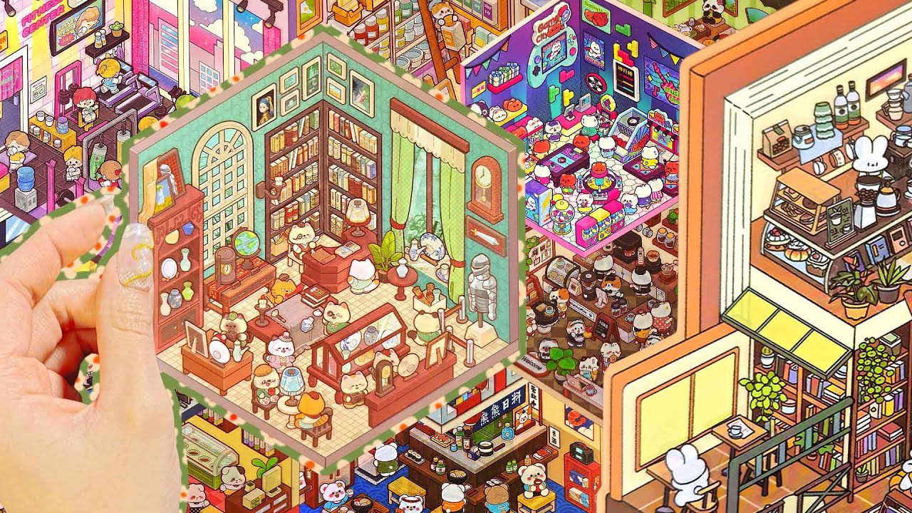 [ASMR] DIY Cute 3D Sticker Scene Collection | Extra Long Relaxing Playtime ✨🐾📖