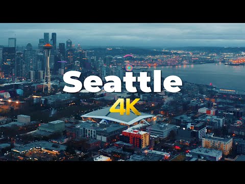 NEW Seattle Downtown 4k Drone Footage 2023