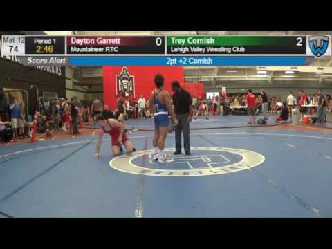 1295 Open Men 74 KG Dayton Garrett Mountaineer RTC vs Trey Cornish Lehigh Valley Wrestling Club 4137
