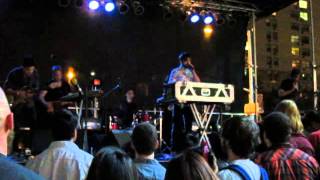 Snowmine performing &quot;Beast in Air, Beast in Water&quot; @ South Street Seaport 8/1/14