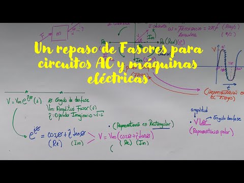 Un repaso sobre Fasores para circuitos AC y máquinas eléctricas