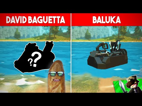 BALUKA vs DAVID BAGUETTA! 🔥😲 - Scrap Mechanic: JETSKI