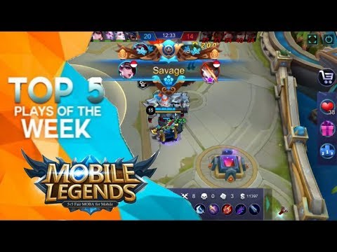 TOP 5 PLAYS OF THE WEEK, Top 1 Global Players Savage - Mobile Legends
